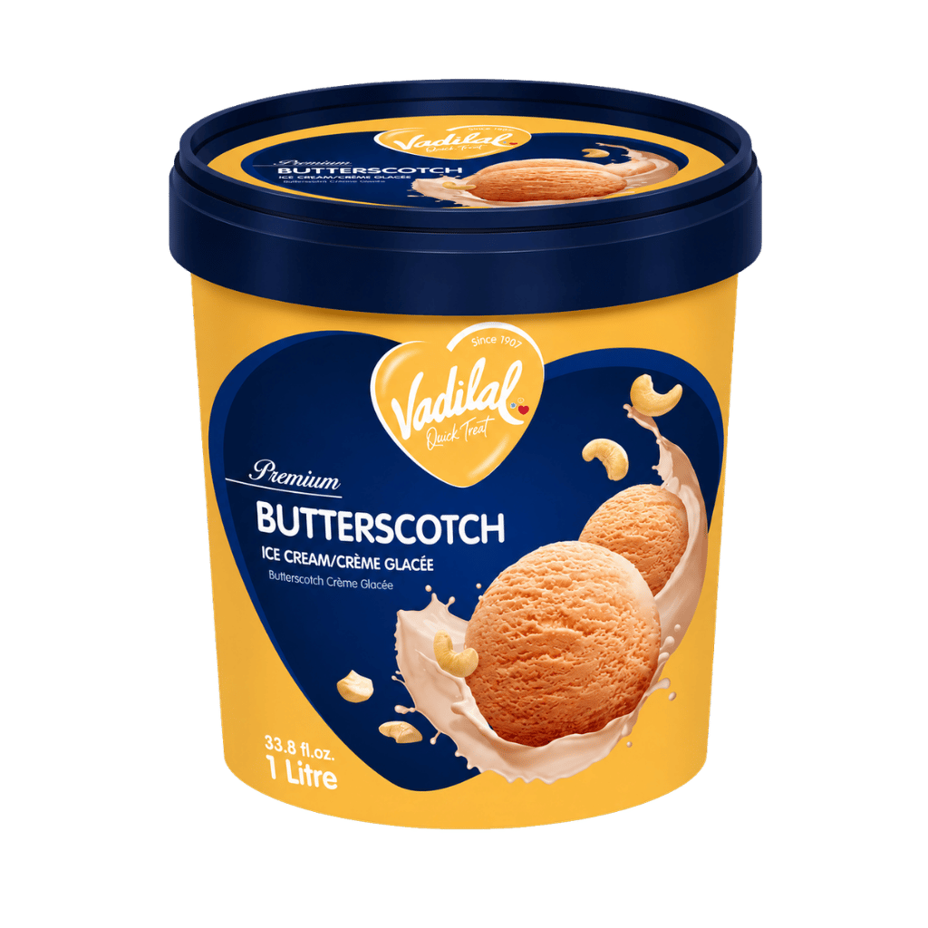 Vadilal Butterscotch Icecream 1 ltr buy online USA - 1